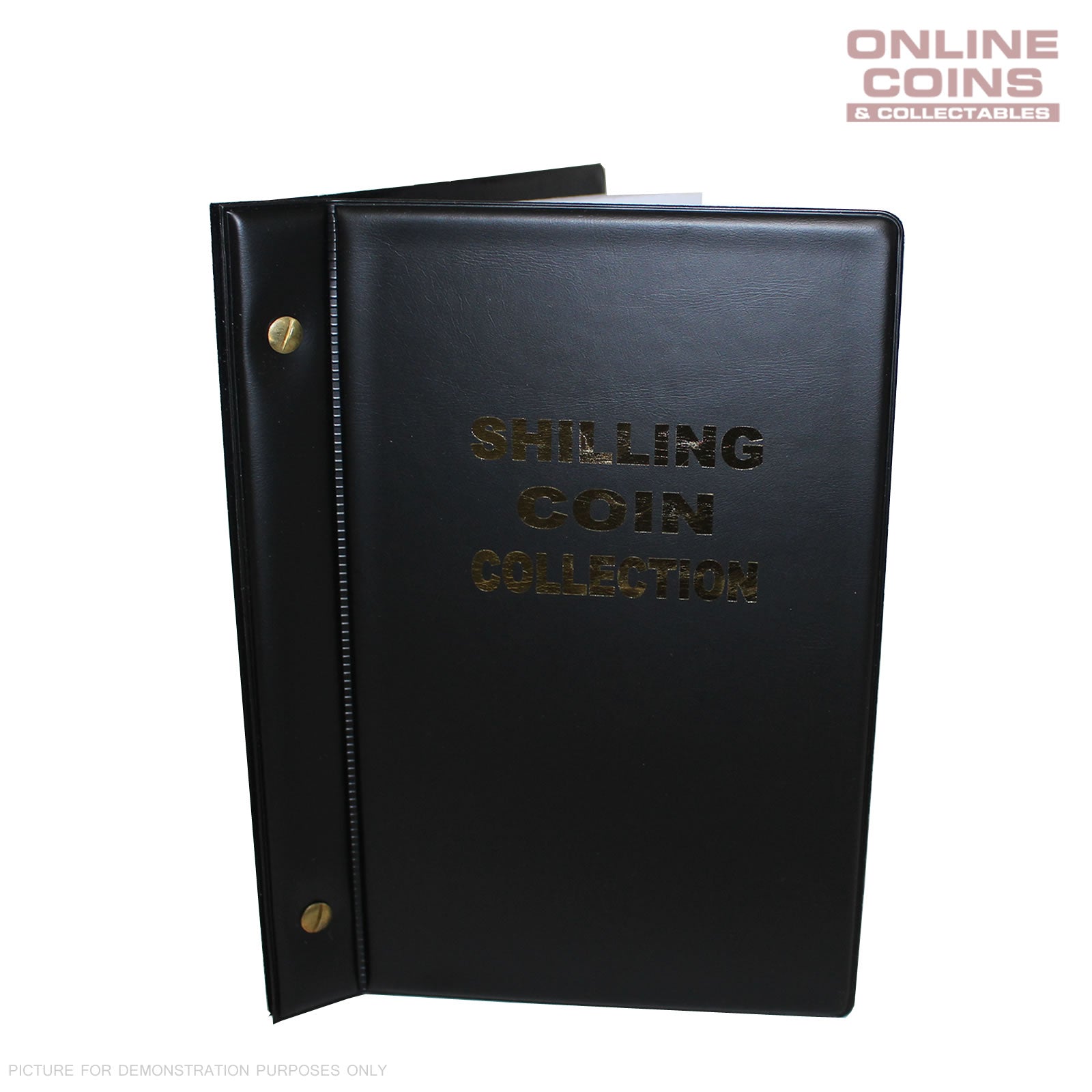 VST Australian Shilling Album 1910-1964 With Printed Mintage Interleaves BLACK